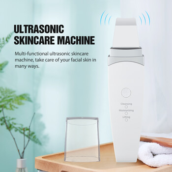 Skin Scrubber Ultrasonic Skin Scrubber Vibration Micro-Current Remover Facial Scrubber Shovel Clean Peeling Facial Lifting Machine