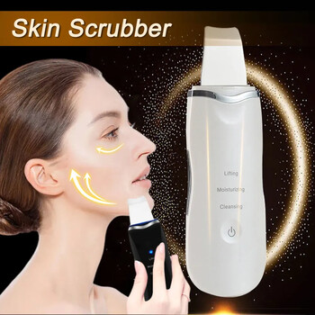 Electric Skin Scrubber Peeling Remover Blackhead Deep Face Cleaning Lifting Ion Acne Cleaner Pore Cleaner Σπάτουλα προσώπου Καθαριστικό φτυαριών