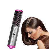 Perie cu aer cald 3 în 1 Dispozitiv de îndreptat salon Uscător rapid Pieptene cu aer cald Uscător de păr Instrumente de coafat