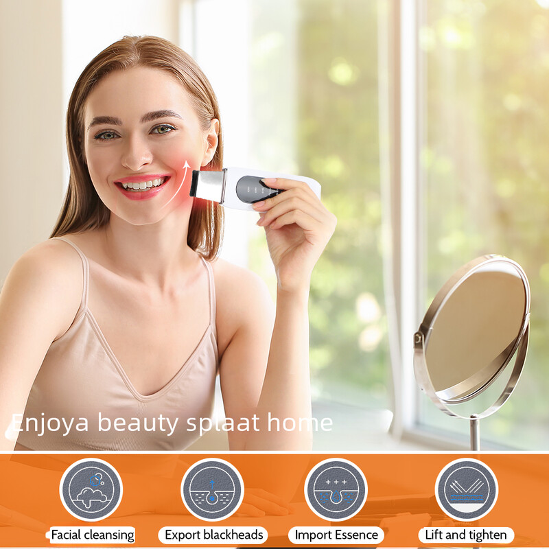 Ultragarsinis odos šveitiklis šveičiamasis inkštirų šalinimo kastuvas Clean Cavitation Peeling Cleanser Veido giluminio valymo mentele