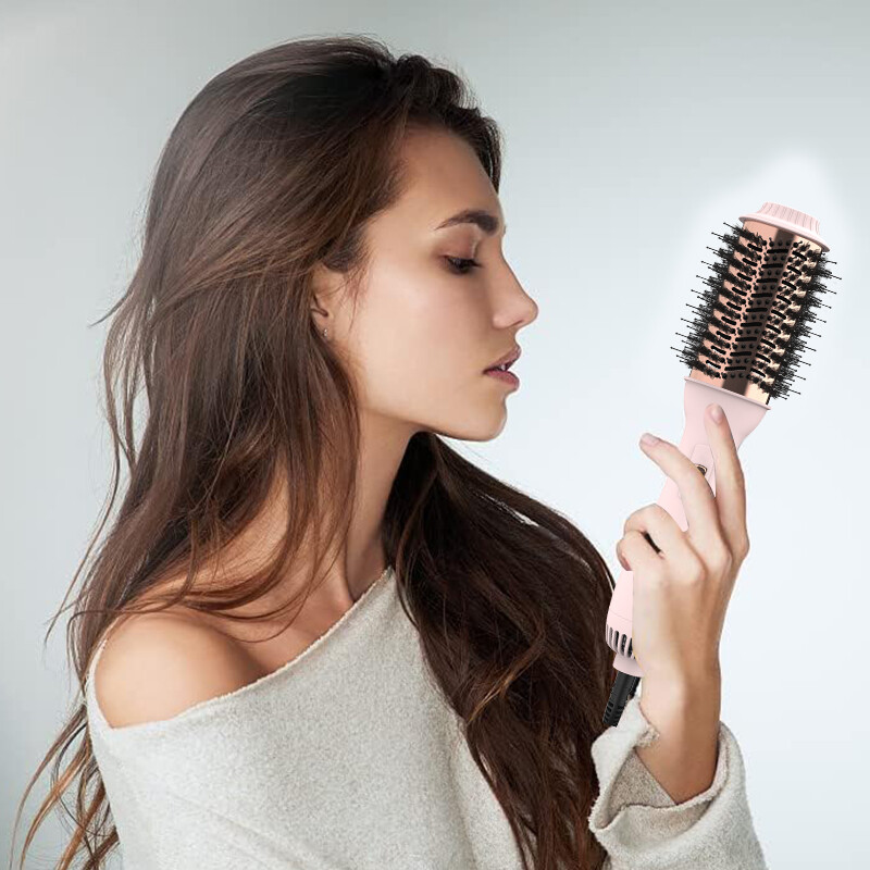 LISARPO 3 in I Hot Air Brush Blowout Brush and Volumize Hair Straightener for Women Styler Electric Brushes Πιστολάκι μαλλιών