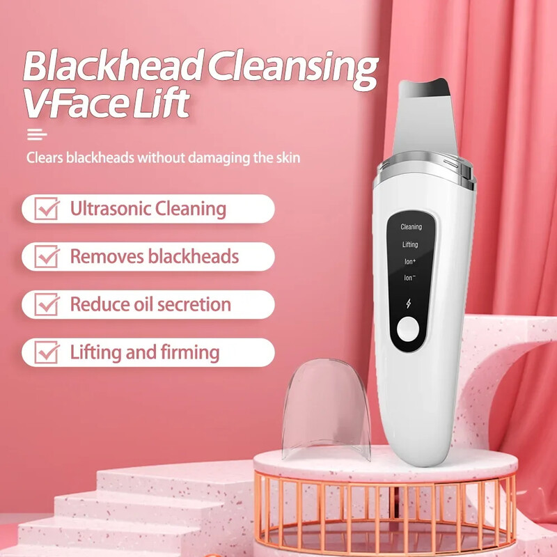 Ultragarsinis odos šveitiklis veido mentele Veido odos šveitiklis ir inkštirų valiklis, porų valiklis, gilus veido valymas