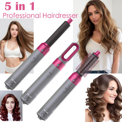 Novo sušilo za kosu Multi Hair Styler 5 u 1 Uvijač za kosu Pegla za kosu s četkom za kosu Sušilo za kosu za kosu Multi Styler