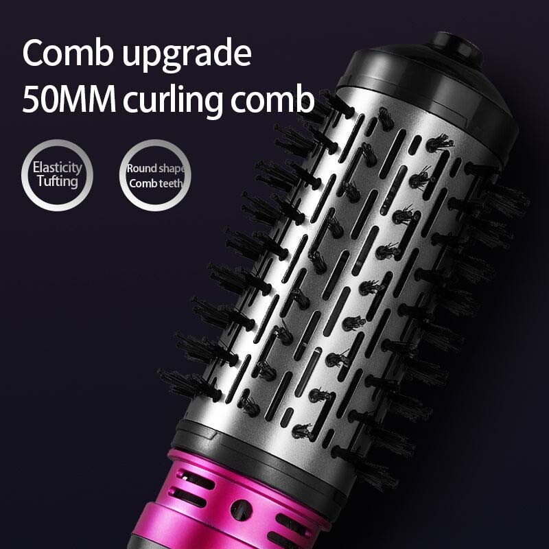 Daugiafunkcis plaukų džiovintuvo šepetys Greitai įkaistantis banguotų plaukų lygintuvas 2 viename plaukų formavimo salono elektrinis plaukų tiesinimo plaukų džiovintuvo šepetys