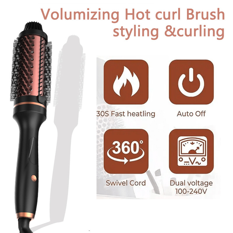 3 viename plaukų suktukas nuo nuplikimo šukuotinis keraminis greitas kaitinimas, dovanos moterims