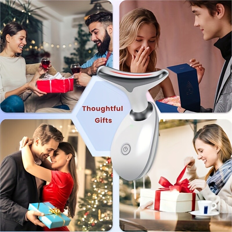 Raudonos šviesos terapija kaklui Veidui Grožio masažo įrankiai Dvigubo smakro vibracinis masažas skirtas odos priežiūrai