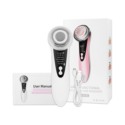 7 viename veido pakėlimo prietaisai Mikro srovės veido masažuoklis LED šviesos terapijos odos atjauninimo odos priežiūros grožio prietaisas veidui, kaklui