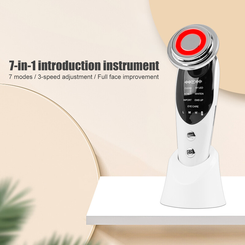7 u 1 uređaji za podizanje lica mikrostrujni masažer lica LED svjetlosna terapija pomlađivanje kože njega kože uređaj za uljepšavanje lica i vrata
