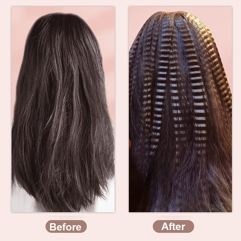 2024. gada Vislabāk pārdotais mini matu lokotājs, pūkains, plakans, gluds, gluds, rievotais, rievotais plāksnītis Pro elektrisks matu cirtējs visiem matu garumiem