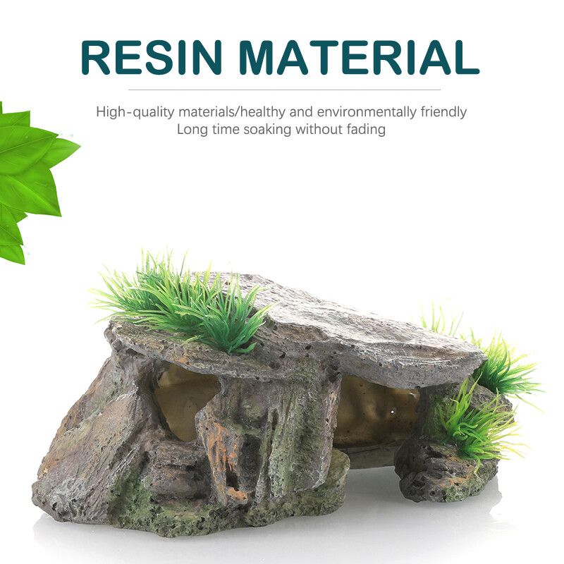 Cățărare Animale de companie Ascunzătoare Ascunzătoare Peșteră Platformă pentru cățărare Platformă de pescuit Broasca țestoasă Decorație din rășină
