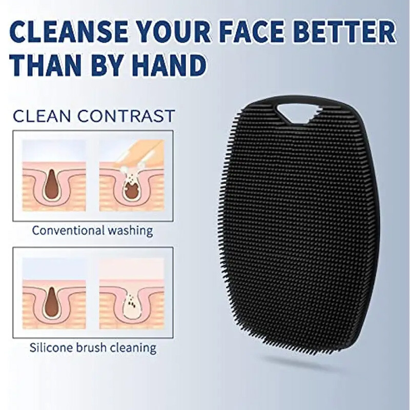 1 kus Sada exfoliačných čistiacich štetcov Mäkký silikónový peelingový štetec na telo Vysokokvalitný silikónový peelingový štetec na exfoliáciu pokožky