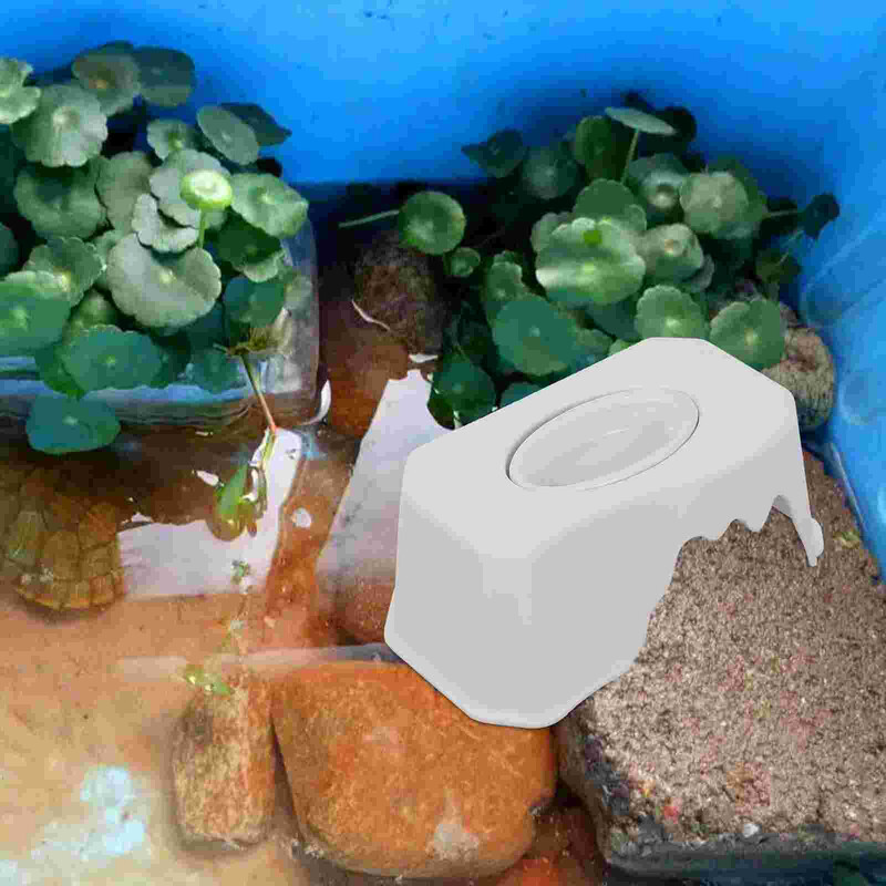 Žaislai Ropliai Urvas Driežas Slėptuvė Praktiška lesykla Gyvūnų slėptuvė šėrimas Daugiafunkcis vėžlio baltumo dekoras