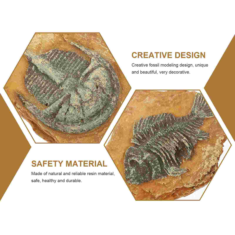 2 vnt Gecko imituotos dervos iškastinio terariumo leopardo bako priedai Roplių žaislų roplių dekorai, skirti mažų naminių gyvačių kraštovaizdžiui