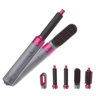 Professional Air Hair Styler 5 în 1 cu zgomot redus Ondularea părului Îndreptare Uscarea părului 1000W Perii cu aer cald