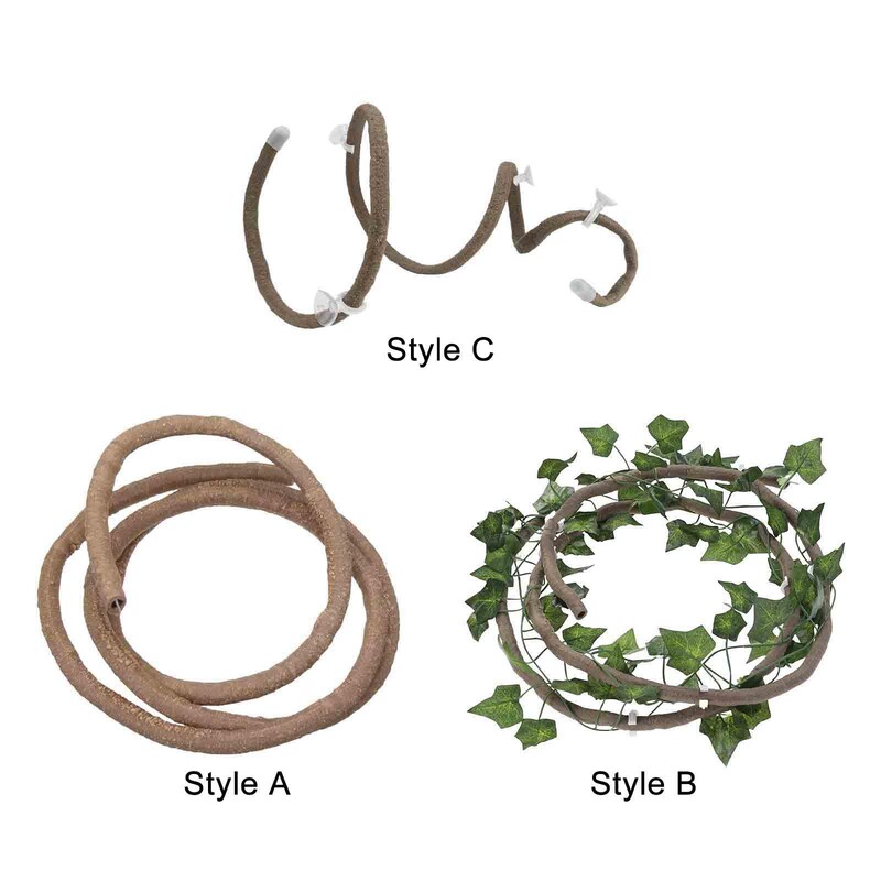 Reptile Vines Tank Accessories for Reptile Enclosur for Climbing, Jungle Climber Long Vines Habitat Decor for Leopard Gecko