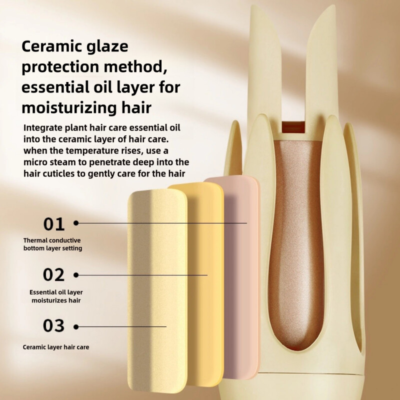 Automata hajsütővas Isten nem bántja a lusta ember haját Elektromosan forgó nagy hullám tartós forma 32 mm-es nagy tekercs