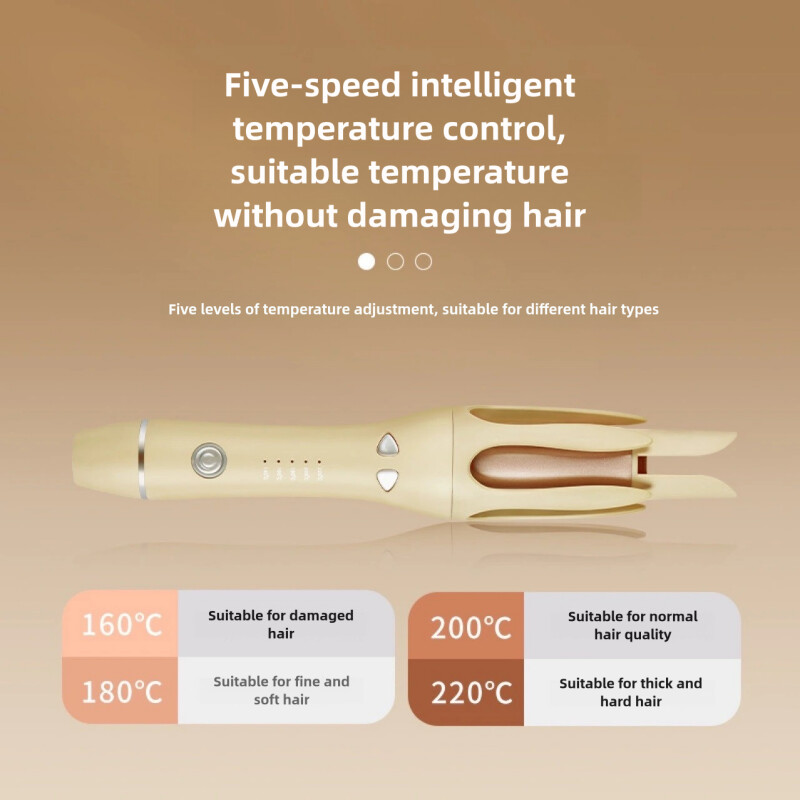 Automata hajsütővas Isten nem bántja a lusta ember haját Elektromosan forgó nagy hullám tartós forma 32 mm-es nagy tekercs