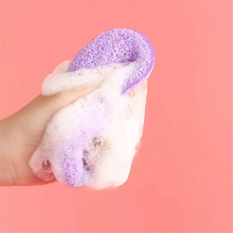 1 ks Prírodná exfoliačná čistiaca špongia na tvár, odstraňovanie čiernych bodiek, hĺbkové čistenie, odličovač, penová špongia na čistenie tváre