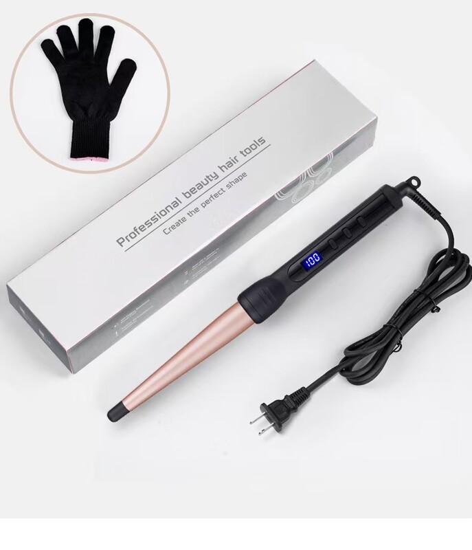 Fer à friser professionalnel en céramique, outils de mise en plis, ondulation des cheveux, cône de fleur de formage, bigoudi élect