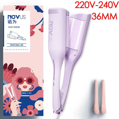 Ondulător de păr NOVUS 36MM cu val adânc, ceramică, 4 temperaturi, încălzire rapidă reglabilă cu ioni negativi, ondulator de ou rulou de ouă