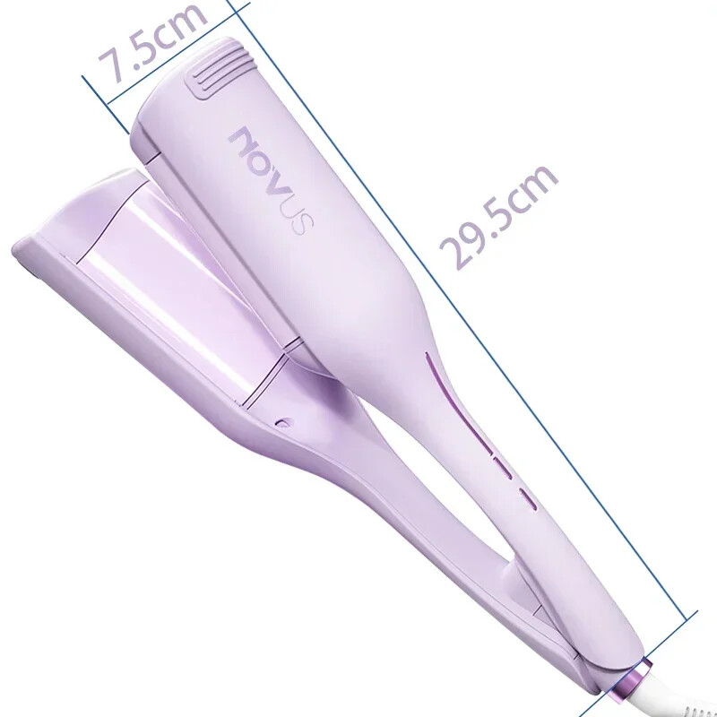 Ondulător de păr NOVUS 36MM cu val adânc, ceramică, 4 temperaturi, încălzire rapidă reglabilă cu ioni negativi, ondulator de ou rulou de ouă
