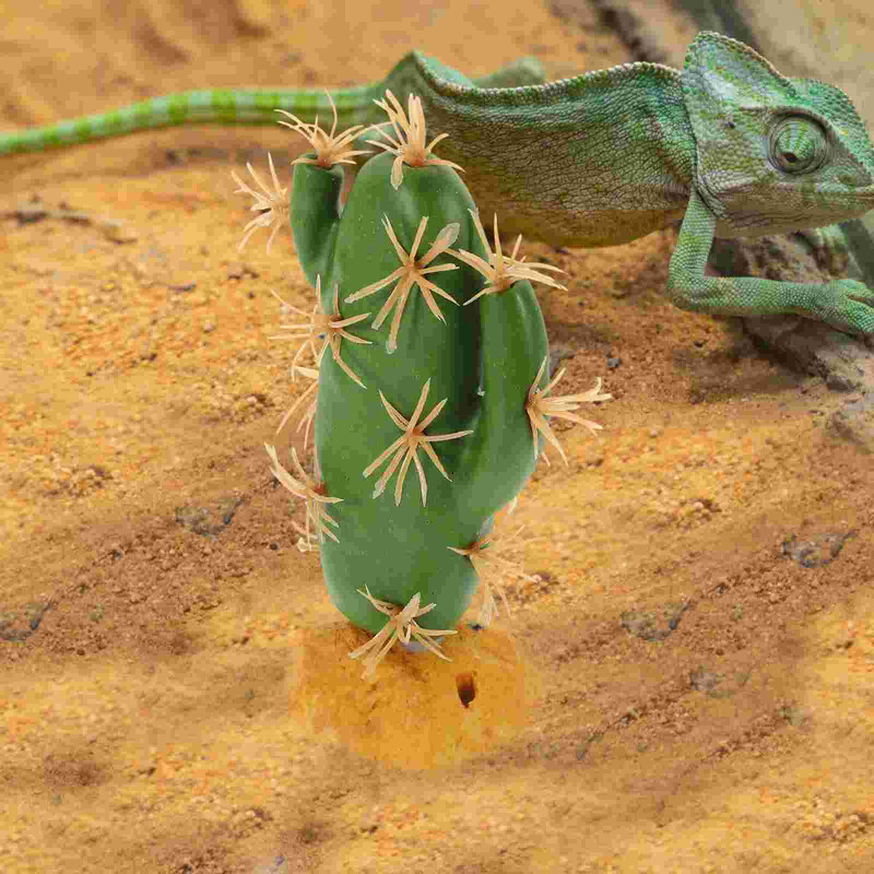 Roplių terariumo aksesuarai Gyvūnai Dirbtiniai Augalai Padirbti ropliams Buveinių dekoras Netikri kaktusai Sultingi buveiniai