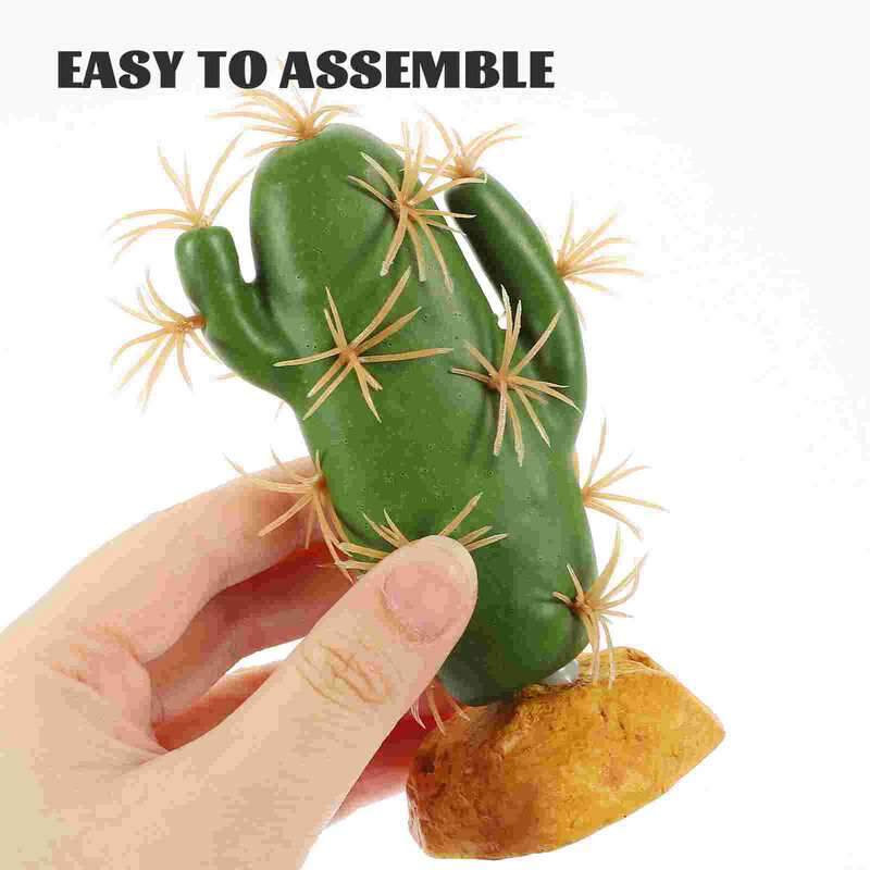 Roplių terariumo aksesuarai Gyvūnai Dirbtiniai Augalai Padirbti ropliams Buveinių dekoras Netikri kaktusai Sultingi buveiniai