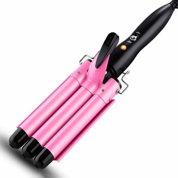 Дамска маша за коса Crimp Waver Styling Tool Salon Machine Бързо загряваща тройна 3-цевна маша за коса Crimper Roller