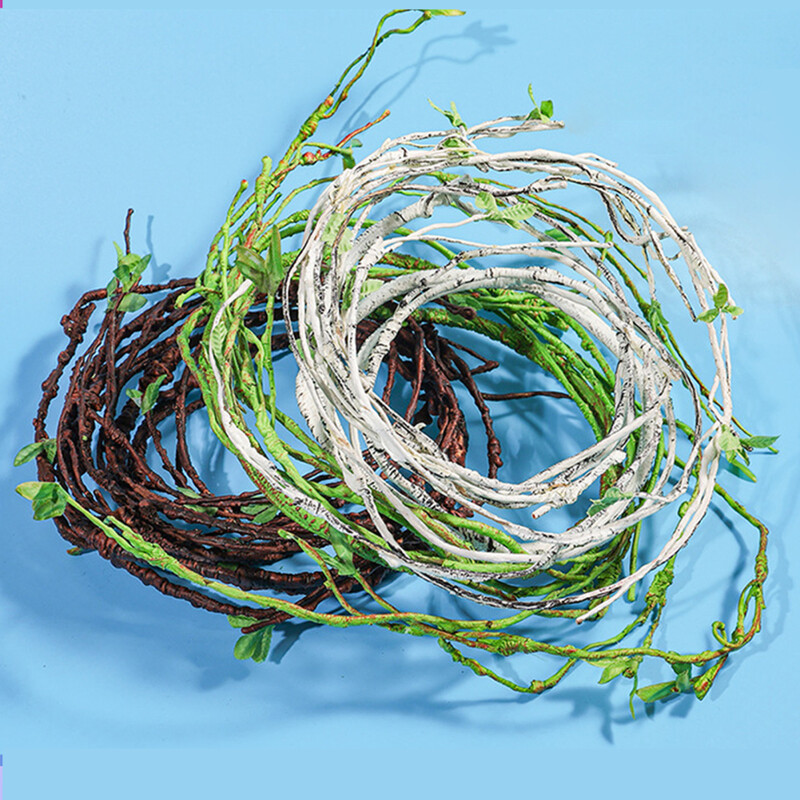 Roplių augalai Lankstomi džiunglėse laipiojantys vijokliai Terariumo šakos Lankstūs pakabinami bako priedai driežo geko varlės gyvatei