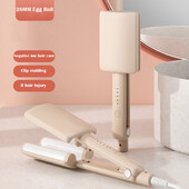 Σίδερα για μπούκλες ρολά αυγών 26mm Κεραμικό ψαλίδι για μπούκλες για παραλία Waves Εργαλεία styling μαλλιών Crimper Waver