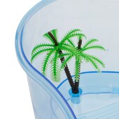 D0AD ketrec Kicsi műanyag teknősök élőhelye, fedél nélkül átlátszó test