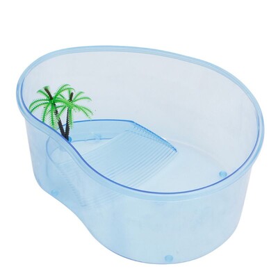 D0AD ketrec Kicsi műanyag teknősök élőhelye, fedél nélkül átlátszó test