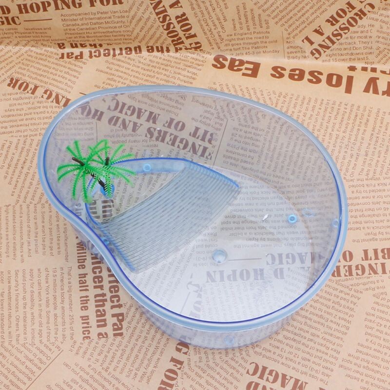 D0AD ketrec Kicsi műanyag teknősök élőhelye, fedél nélkül átlátszó test