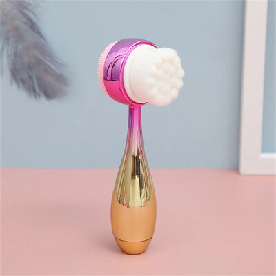 Näohoolduse puhastushari 2-ühes puhastamiseks ja koorimiseks 3D käsitsi näopuhastushari pehmete harjastega näokoorijaga