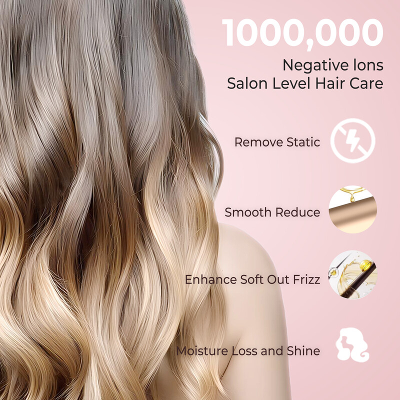 Plaukų garbanojimo geležies lazdele nešiojamas profesionalus garbanos salono kokybės garbanoms Lengvai naudojamas Greitas kaitinimas Ilgalaikiai rezultatai