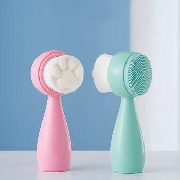 Silica Gel Facial Brush Βούρτσα καθαρισμού προσώπου για μαύρα στίγματα, προϊόν αφαίρεσης πόρων Βούρτσα προσώπου απολεπιστική βούρτσα προσώπου