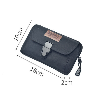 Lauko vyriškas daugiafunkcis PU odinis „Fanny“ juosmens krepšys Kasdienis mobiliojo telefono piniginės kišenė, vyriškas lauko kelionių sportinis diržas, kuprinėlis