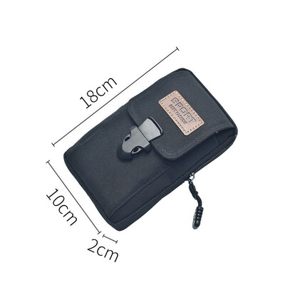 Lauko vyriškas daugiafunkcis PU odinis „Fanny“ juosmens krepšys Kasdienis mobiliojo telefono piniginės kišenė, vyriškas lauko kelionių sportinis diržas, kuprinėlis