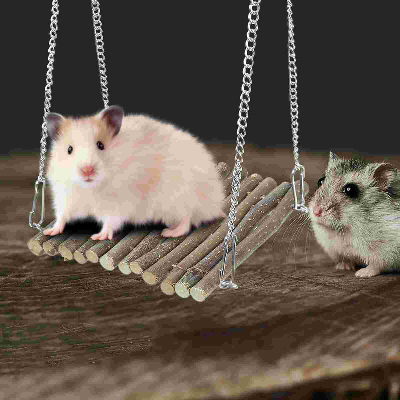 Leagăn pentru reptile hamac Hamster creativ agățat dragon cu barbă mușcătură de sticlă jucărie durabilă șopârlă pat din lemn chestii șobolan iguană
