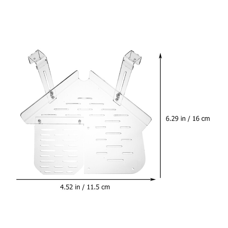 Vėžlių bako platforma roplių kaitinimosi terasos priedas Kabantis laipiojimo rampa, skaidrus akrilas