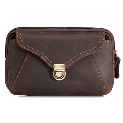 Fanny torbica oko struka Muška prava kožna remen Paketi za stražnjicu i kukove za muškarce Mini kutija za više telefona Novčanik i torbica Vanjska torbica za novčiće