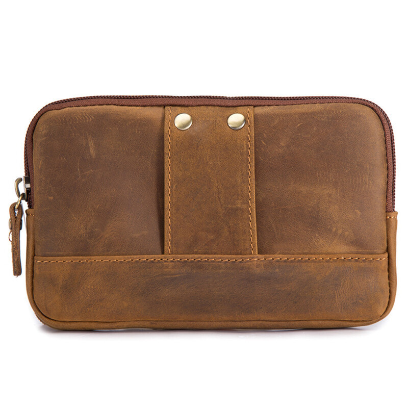 Fanny torbica oko struka Muška prava kožna remen Paketi za stražnjicu i kukove za muškarce Mini kutija za više telefona Novčanik i torbica Vanjska torbica za novčiće