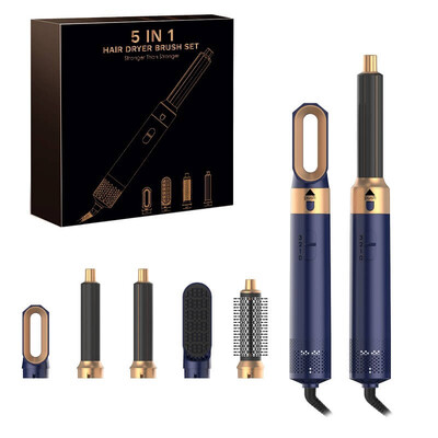 5 vienā matu žāvētājs Profesionāli locīšanas matu taisnotājs veidošanas rīki mitriem un sausiem matiem Airwrap matu žāvētājs mājsaimniecībai