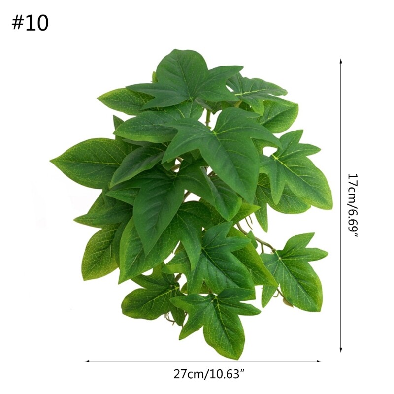 Plants Realistic Leaves Terrarium for Tank Plant Multiple Optio