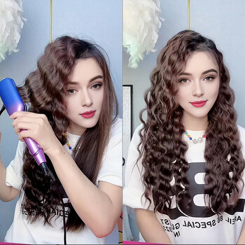 0,6 инча / 16 мм 3 барел Hair Waver Beach Waves Маша за коса Керамична машина за коса Wave Curl Tool с 5 регулируеми температури