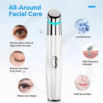 IPL Eye Face Massager Vibration Heated Facial Massage Wand Pen Тъмни кръгове Подпухналост Против бръчки Инструмент за грижа за кожата Устройство за красота