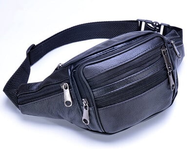 Meeste ehtsast nahast vöökotid Fanny Packs Retro vöö mobiiltelefonikott meeste moe reisikott