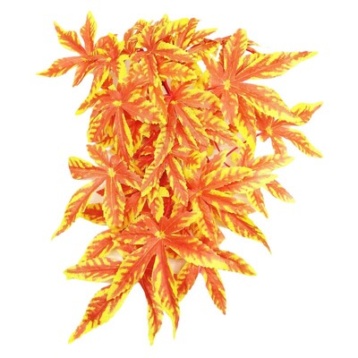 1 gab. Rāpuļu augi Plastmasas imitācijas lapa ar Piesūcekni zivju tvertnes akvārija dekorēšana Mākslīgi zaļš augs viltus nokarenas lapas