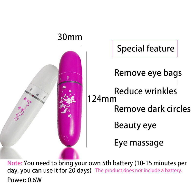 1 vnt Facial Beauty Stick veido pakėlimo įrankis Energy Stick vibruojantis veido masažo baras Eye Beauty prietaisas, 2 spalvų pasirinktinai