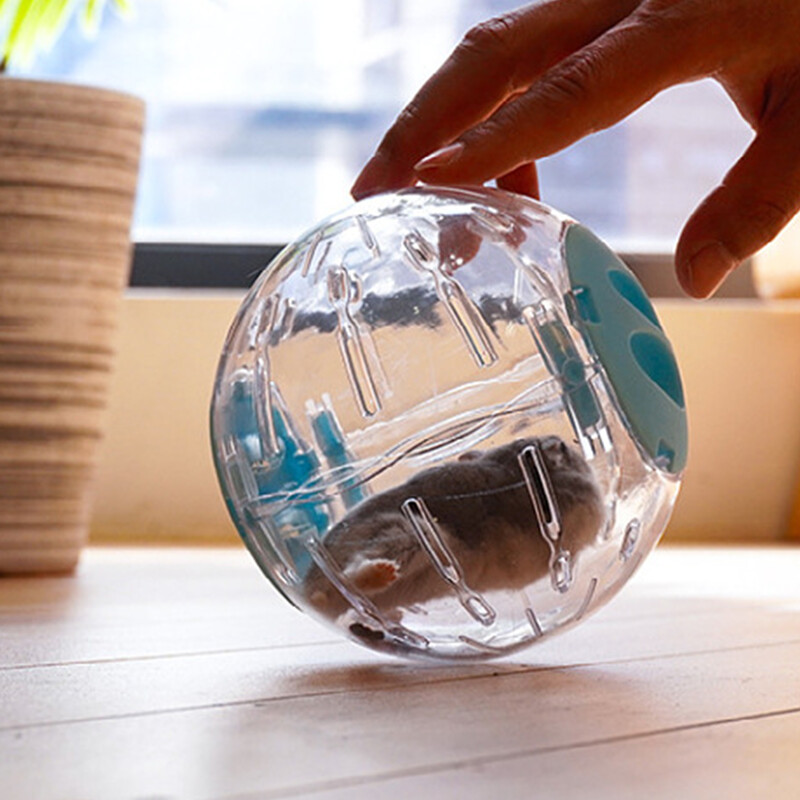 Väike lemmiklooma hamstri jooksupall jalutusrihmaga Harjutusmänguasi Kodumajapidamises jooksev sörkimismänguasi Hamstri keerlemine 12 cm